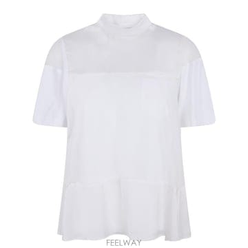 Sacai 26SS ��ī�� ���� Ƽ���� 26 08545 127 WHITE ECRU26SS ��ī�� ���� Ƽ���� 26 08545 127 WHITE ECRU