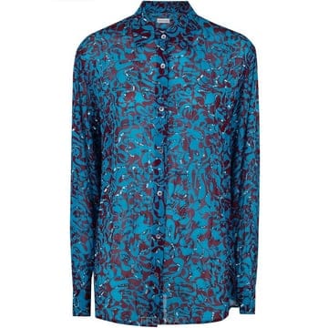 Dries Van Noten 26SS �帮�� �� ��ư ���� 261 130787 3006 503 TURQUOISE26SS �帮�� �� ��ư ���� 261 130787 3006 503 TURQUOISE