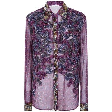 Dries Van Noten 26FW �帮�� �� ��ư ����콺 262 130715 4430 304 FUCHSIA26FW �帮�� �� ��ư ����콺 262 130715 4430 304 FUCHS