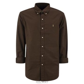 26FW 폴로 랄프로렌 셔츠 710805564 BROWN