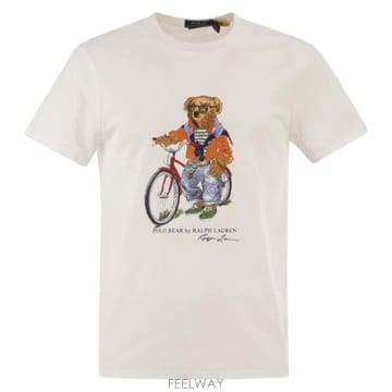 Ralph Lauren 26SS ���� �����η� ���� Ƽ���� 710B16612 WHITE26SS ���� �����η� ���� Ƽ���� 710B16612 WHITE