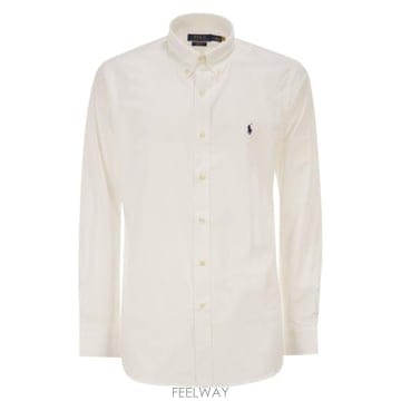 Ralph Lauren 26SS ���� �����η� Ŀ���� �� ��ư ���ø� ���� �ΰ� ���� 710928255 WHITE26SS ���� �����η� Ŀ���� �� ��ư ���ø� ���� �ΰ� ��