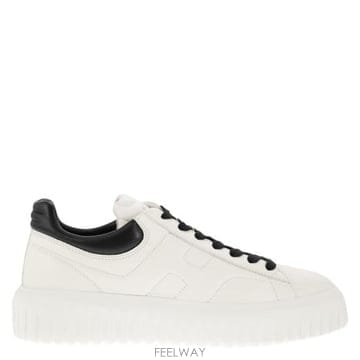 Hogan 25SS ȣ�� H ��Ʈ������ ����Ŀ�� HXM6450FC60LE9 WHITE BLACK25SS ȣ�� H ��Ʈ������ ����Ŀ�� HXM6450FC60LE9 WHITE B