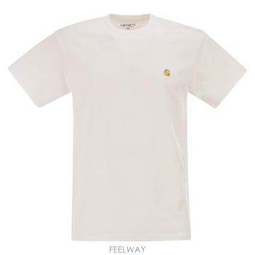 26SS 칼하트 숏슬리브 체이스 티셔츠 I026391 WHITE