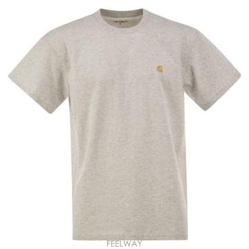 26FW 칼하트 숏슬리브 체이스 티셔츠 I026391 LIGHT GREY