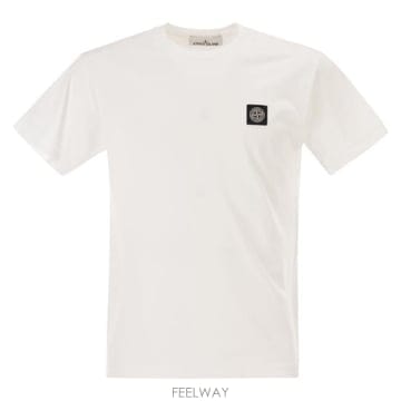 Stone Island 26SS ���� ���Ϸ��� 60 2 ��ư ���� ������ Ƽ���� L1S152100027 WHITE26SS ���� ���Ϸ��� 60 2 ��ư ���� ������ Ƽ���� L1S152