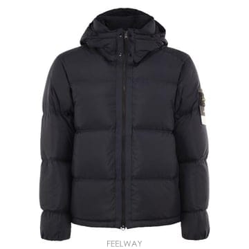 26FW 스톤 아일랜드 매트 립스탑 코듀라 어드밴스드 패브릭스 디테처블 후드 티어 레지스턴트 다운 숏패딩 L