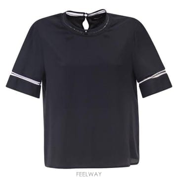 Fabiana Filippi 26SS �ĺ�Ƴ� �ʸ��� ���� Ƽ���� TPD266F289 NIGHT BLUE26SS �ĺ�Ƴ� �ʸ��� ���� Ƽ���� TPD266F289 NIGHT BLUE
