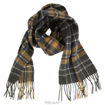 26FW 바버 뉴 체크 타탄 스카프 USC0137 GREEN
