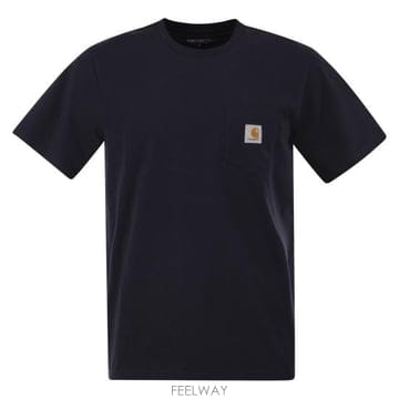 26FW 칼하트 숏슬리브 포켓 티셔츠 I030434 NIGHT BLUE