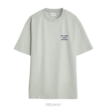 26FW 드롤드무슈 반팔 티셔츠 MTS203 CO002GREY