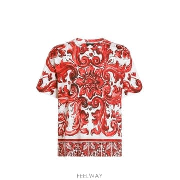 Dolce&Gabbana 26FW ��ü�ذ��ٳ� ���� Ƽ���� G8PN9TII7KO ID5DQ MAIOLICA 1L RUBINO26FW ��ü�ذ��ٳ� ���� Ƽ���� G8PN9TII7KO ID5DQ MAIOLI