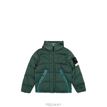 26FW 스톤 아일랜드 나일론 메탈 에코닐 드로우코드 헴 후드 다운 자켓 나일론 메탈 에코닐 드로우코드 헴