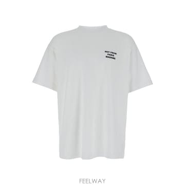 26FW 드롤드무슈 반팔 티셔츠 PERMTS203CO002OPW White