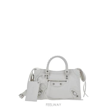 26FW 발렌시아가 르 시티 백 스몰 8657622ACLR9104 White