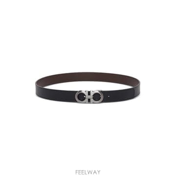 26FW 살바토레 페라가모 간치니 레더 벨트 6755420464231 Black
