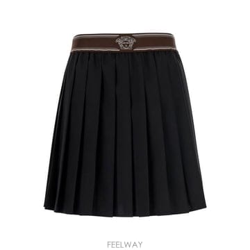 26FW 베르사체 미디 스커트 10258811A176691B000 Black