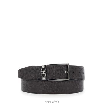 26FW 살바토레 페라가모 리버시블 어드저스터블 간치니 벨트 67A0370785999 Brown