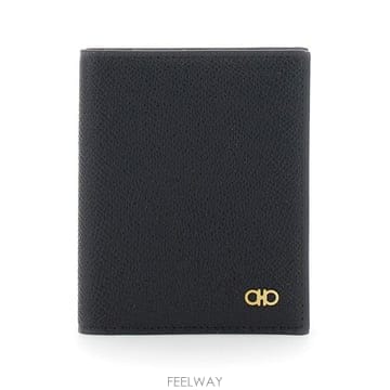 26FW 살바토레 페라가모 간치니 카드 지갑 6614520775661 Black