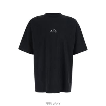 26FW 발렌시아가 바디스 미디움 핏 티셔츠 바디스 미디움 핏 티셔츠 764235TUVO71000 Black
