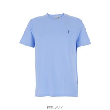 26SS 폴로 랄프로렌 포니로고 자수 반팔 티셔츠 710671438020 Light blue