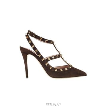 Valentino 26FW �߷�Ƽ�� ����ٴ� �� ������ WS0393 CVB 0TO EBONY BROWN26FW �߷�Ƽ�� ����ٴ� �� ������ WS0393 CVB 0TO EBONY 