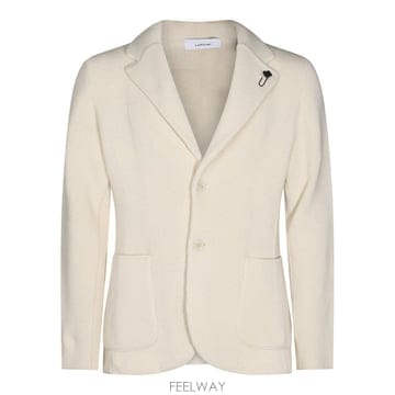 라르디니 아이보리 버진 울 블레이저 CNCLJM56CN65007A1 B0482507436