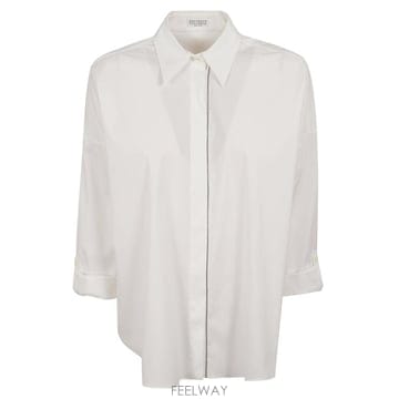 Brunello Cucinelli 26FW ���ڷ� ��ġ�ڸ� ��ư ���ø� ���� M0091MA636 C159 BIANCO26FW ���ڷ� ��ġ�ڸ� ��ư ���ø� ���� M0091MA636 C15