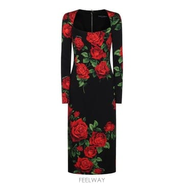 Dolce&Gabbana ��ü �� ���ٳ� ���� ��ũ ���� ����Ʈ �̵� �巹�� F6AWBTFS B0562506339��ü �� ���ٳ� ���� ��ũ ���� ����Ʈ �̵� �巹�� F6AWB