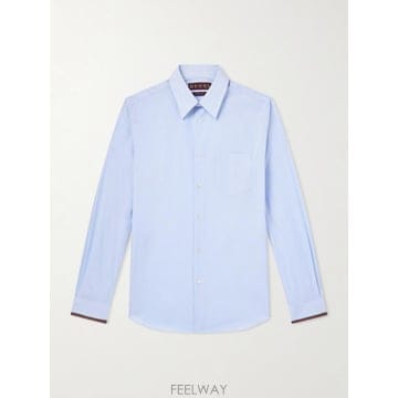GUCCI 26SS ���� �� ������ ��Ʈ������ ��ư ���� 852707ZAS5W4305 Light blue26SS ���� �� ������ ��Ʈ������ ��ư ���� 852707ZAS5W43