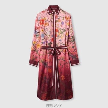 GUCCI 25FW ���� ����Ʈ ��ũ Ʈ�� ���� �巹�� 835742ZATGV5057 Pink25FW ���� ����Ʈ ��ũ Ʈ�� ���� �巹�� 835742ZATGV5057