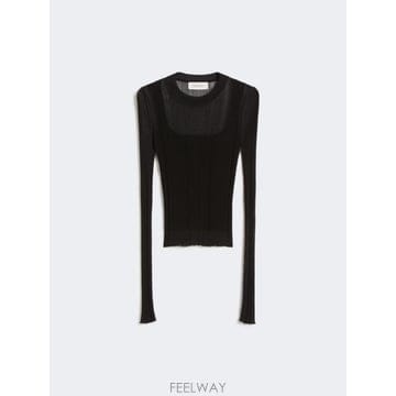 Sportmax 26SS �������� ���������� ���� Ƽ���� 2612361071600BUONO005 Black26SS �������� ���������� ���� Ƽ���� 2612361071600BUON