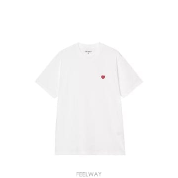 Carhartt 26FW Į��Ʈ WIP ���� Ƽ���� I037116 1WZXX WHITE RED26FW Į��Ʈ WIP ���� Ƽ���� I037116 1WZXX WHITE RED