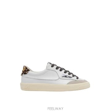26FW 오트리 WINDSCAPE 로우 스니커즈 스웨이드 SCLWJU04 WHT LEOPRINT