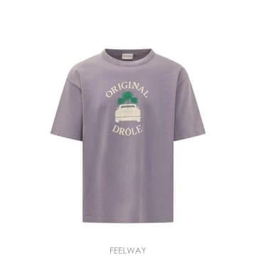 26FW 드롤드무슈 반팔 티셔츠 M TS350 CO248 LI LI LILAC