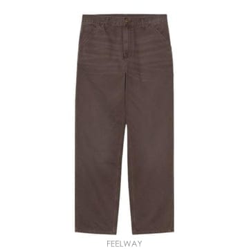 26FW 칼하트 WIP 싱글 니 팬츠 I034798 474O TOBACCO