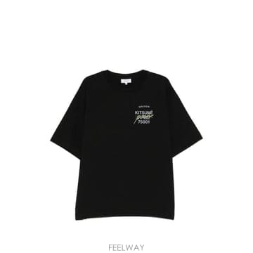 Maison Kitsune 26FW ����Ű���� ���� Ƽ���� MQMJT02KJ0119 P199 BLACK26FW ����Ű���� ���� Ƽ���� MQMJT02KJ0119 P199 BLACK
