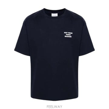 26FW 드롤드무슈 반팔 티셔츠 M TS203 CO002 NY NY NAVY