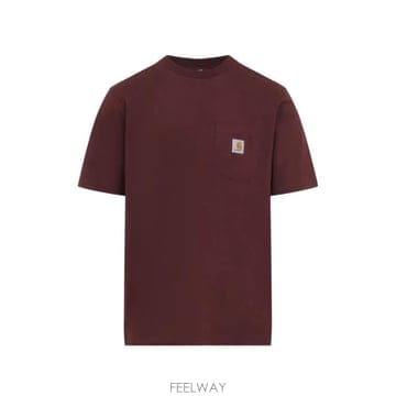 26FW 칼하트 WIP 숏슬리브 포켓 티셔츠 I030434 826XX AMARONE