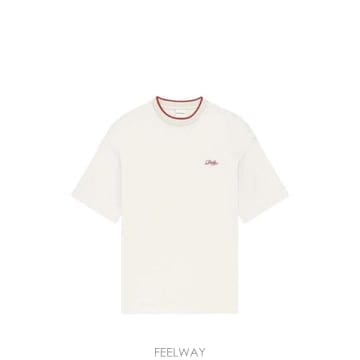 26FW 드롤드무슈 반팔 티셔츠 K TS318 CO248 OW OW OFF WHITE