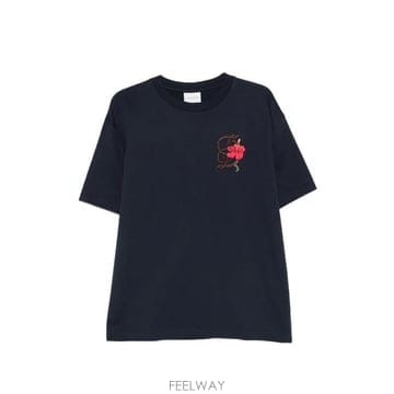26FW 드롤드무슈 반팔 티셔츠 K TS316 CO248 NY NY NAVY