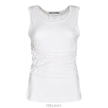 Moschino 25SS ��Ű�� �μҸ� Ƽ���� A1206 0445 000125SS ��Ű�� �μҸ� Ƽ���� A1206 0445 0001