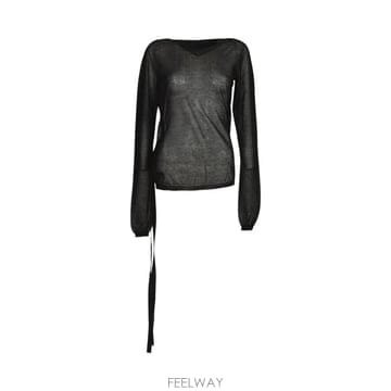 Ann Demeulemeester 26SS �� ����̽��� ���� Ƽ���� B0011371 KN008 099 BLACK26SS �� ����̽��� ���� Ƽ���� B0011371 KN008 099 BLAC