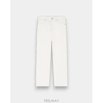 26SS 드롤드무슈 스트레이트 팬츠 BP199 CO285 OW OFF WHITE