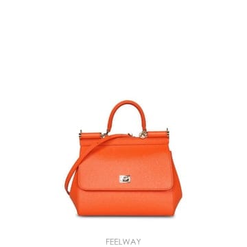 27FW 돌체앤가바나 미디움 시실리 핸드백 BB6003 B1001 81166 Orange
