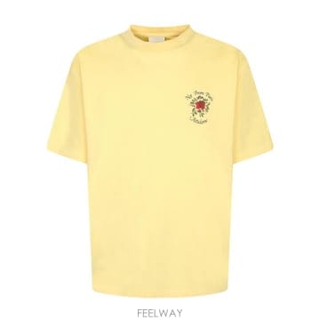 26SS 드롤드무슈 반팔 티셔츠 J TS210 CO002 LYL Yellow