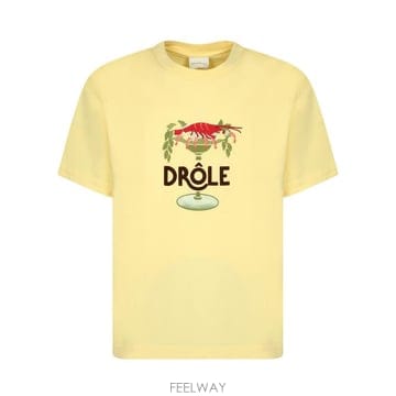 26SS 드롤드무슈 반팔 티셔츠 J TS289 CO248 LYL Yellow