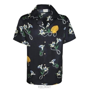 26SS 드롤드무슈 반팔 셔츠 KSH230 SE023 NY Blue