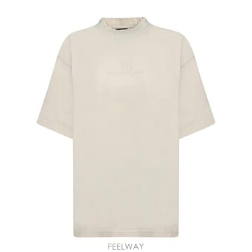 25FW 발렌시아가 반팔 티셔츠 764235 TQVS8 9121 Beige