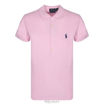 25SS 폴로 랄프로렌 폴로 티셔츠 211870245 003 Pink